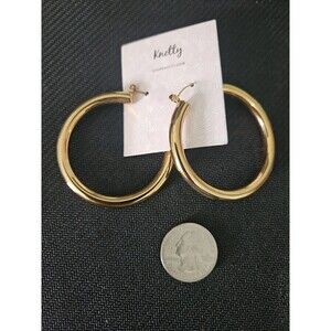 Gold Hoop Earrings – Classic Gold Tone Hoops